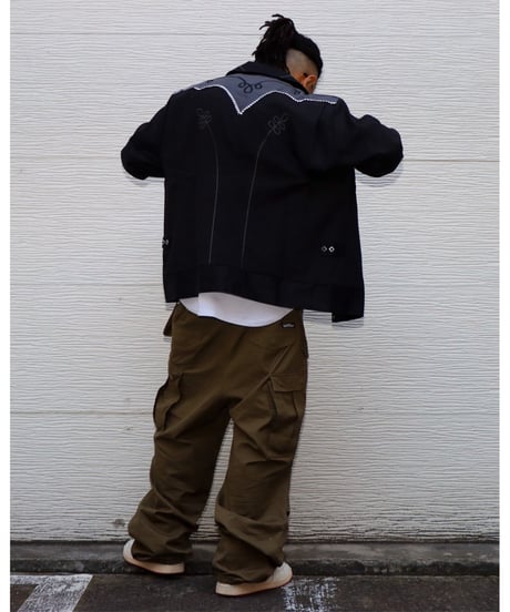 【A0025-345】■WESTERN BOLEROSHIRT■ブラック