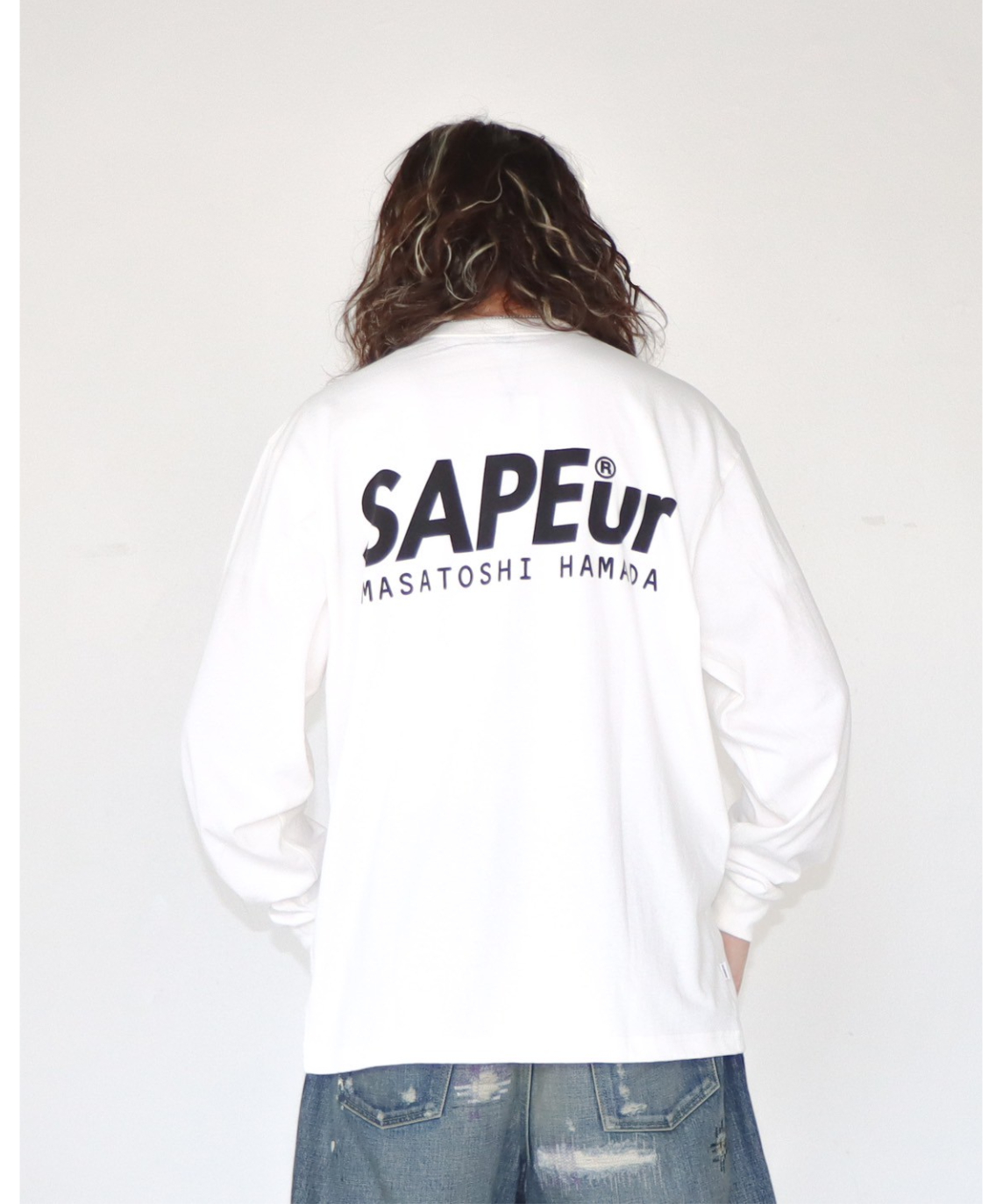 A0025-086】□MUSIC CAMP□L/S TEE□ホワイト | SAPEur