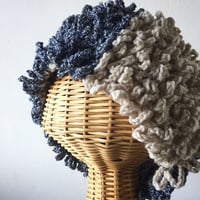 送料込み ヘアバンドにもなるもしゃもしゃ2wayスヌード-印刷済み編み図のみ-