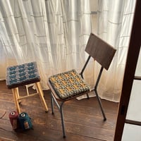 送料込み FAIRe:Y FLOSSで編むニャンコ柄椅子敷き -印刷済み編み図-