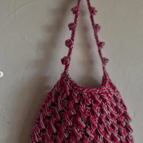 送料込み COTON Slant Twist Bagー印刷済み編み図のみ