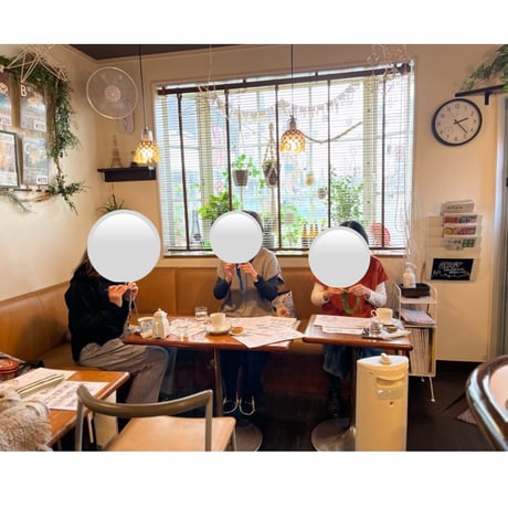9/10(木)菖蒲池 喫茶フランスさん ファスナー から編むダイヤ柄ペンケース の会