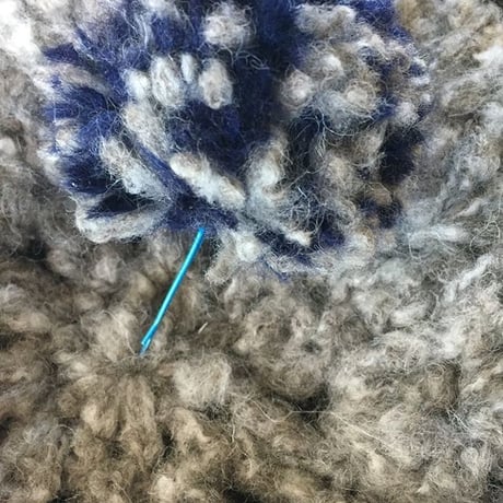 送料込み 10段で完成 ループアルパカで編むふわふわベレー帽 -印刷済み編み図のみ-