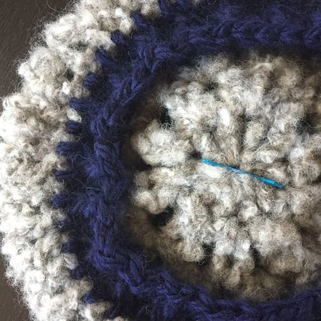 送料込み 10段で完成 ループアルパカで編むふわふわベレー帽 -印刷済み編み図のみ-