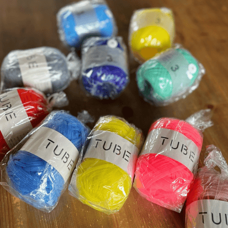 TUBE ケーブルサコッシュ-編み図データのみ-