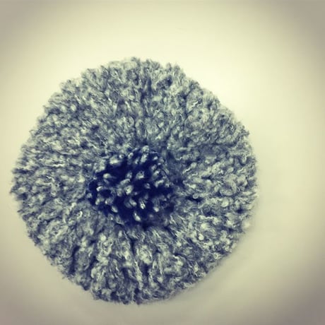 送料込み 10段で完成 ループアルパカで編むふわふわベレー帽 -印刷済み編み図のみ-