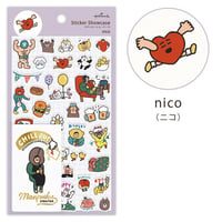 ステッカーショーケース nico【シール】