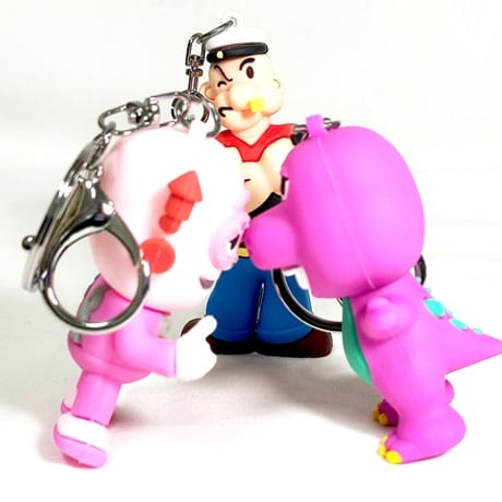アメリカンなキャラクターの立体ラバーキーチェーン♪【3Dラバーキーホルダー】その２