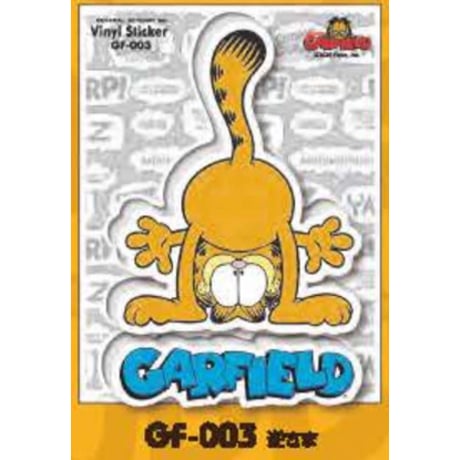 ガーフィールドのハーフカットステッカー 【GARFIELD】