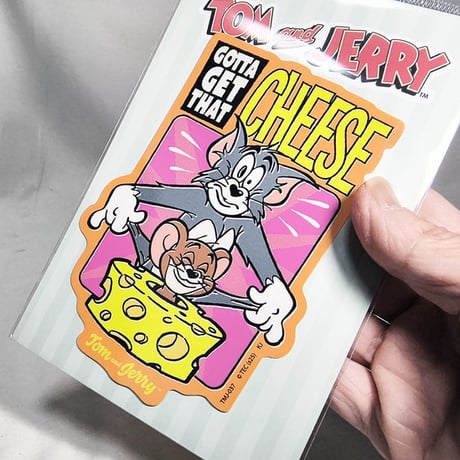 ダイカットデカール ビッグサイズステッカー【TOM＆JERRY トムとジェリー】