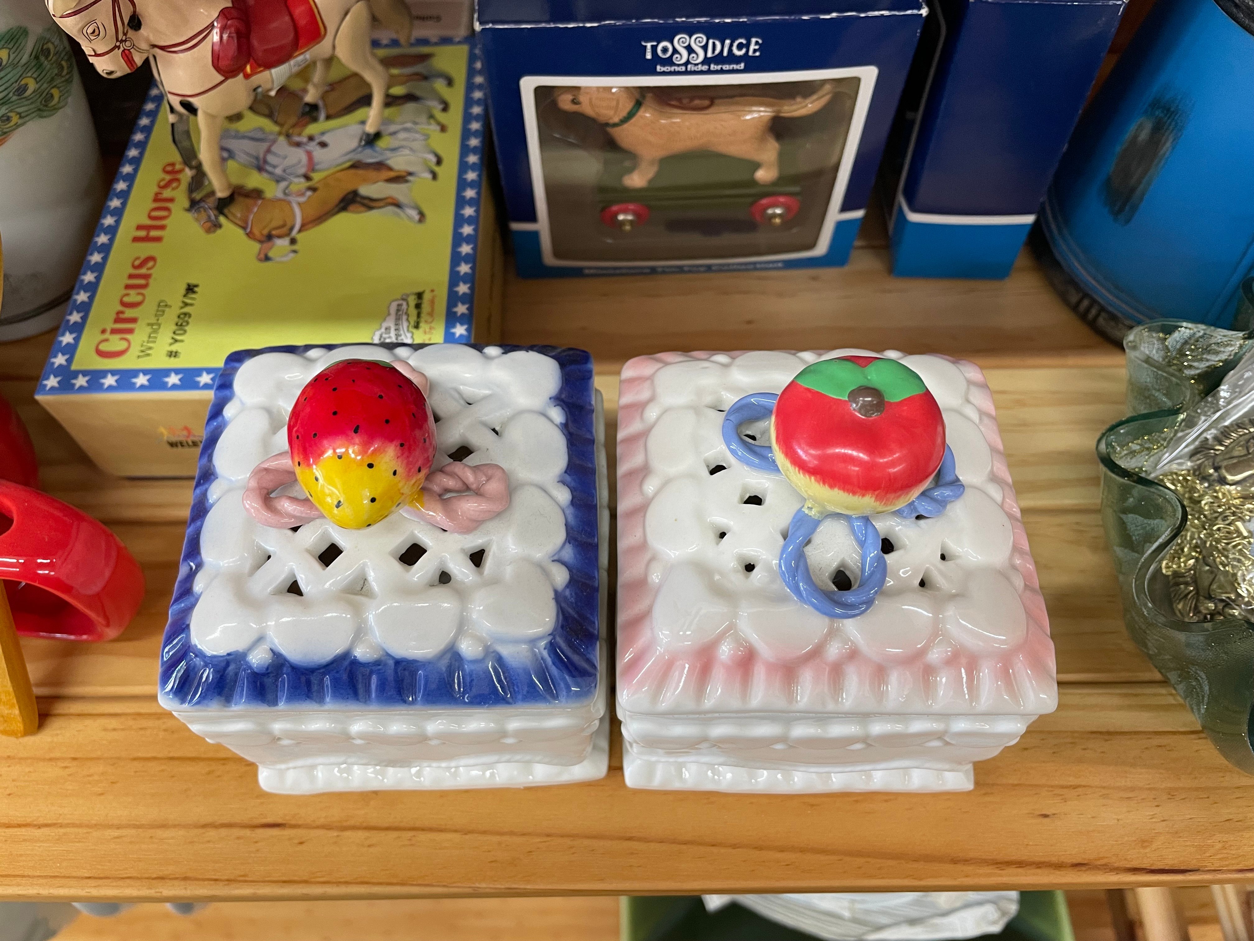 イマン　ポプリポット　陶器製 小物入れ 蓋付き original