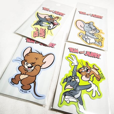 ミニダイカットステッカー【TOM＆JERRY トムとジェリー】