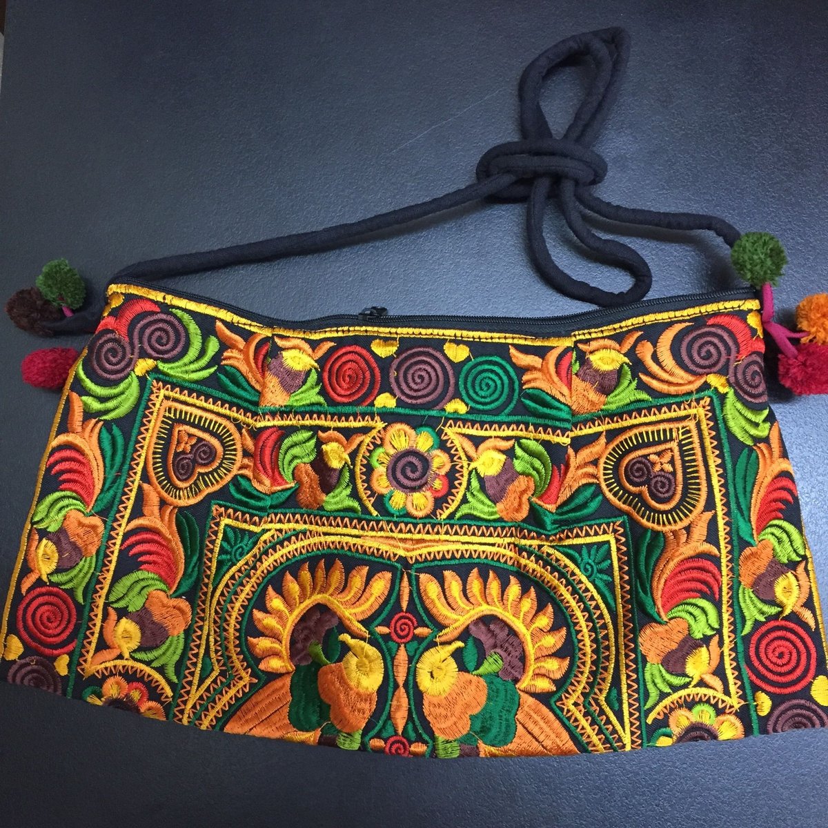 アカ族 ヴィンテージ ポシェット ポーチ バッグ3点セット 少数民族 刺繍 モン族 刺繍バッグ ポシェット | sweetfish