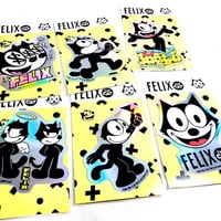 黒猫フィリックスのキラキラステッカー【FELIX STICKER　ホログラム】