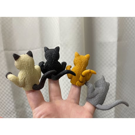 フィンガーパペット　キャット　指人形