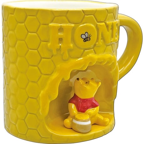 【ディズニー】　Disney　くまのプーさん　マグカップ　はちの巣