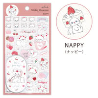 ステッカーショーケース NAPPYキャット【シール】