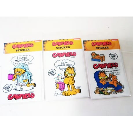 ガーフィールドのハーフカットステッカー【GARFIELD】その2