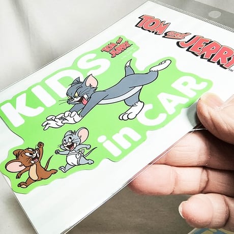 ダイカットデカール ビッグサイズステッカー【TOM＆JERRY トムとジェリー】
