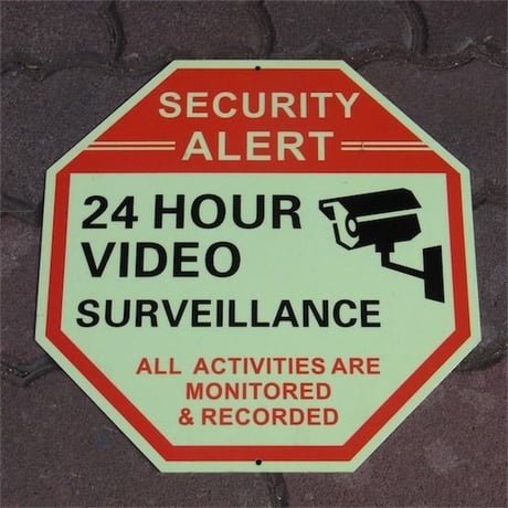 SECURITY SIGN　セキュリティサイン　看板