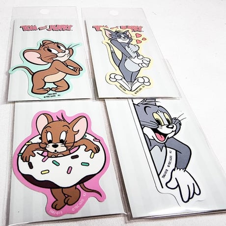 ミニダイカットステッカー【TOM＆JERRY トムとジェリー】
