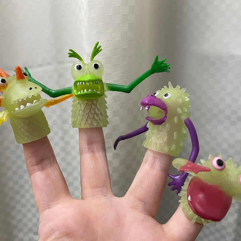 Hardee's Goofers SET4 / 指人形 モンスター FINGER MONSTERS モンスター フィンガーパペット(指人形