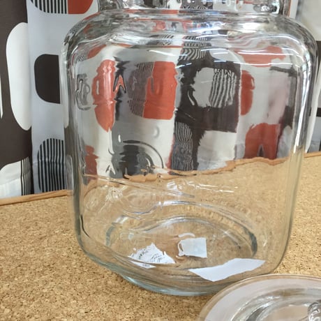 ピーナッツジャー　7L　GLASS COOKIE JAR