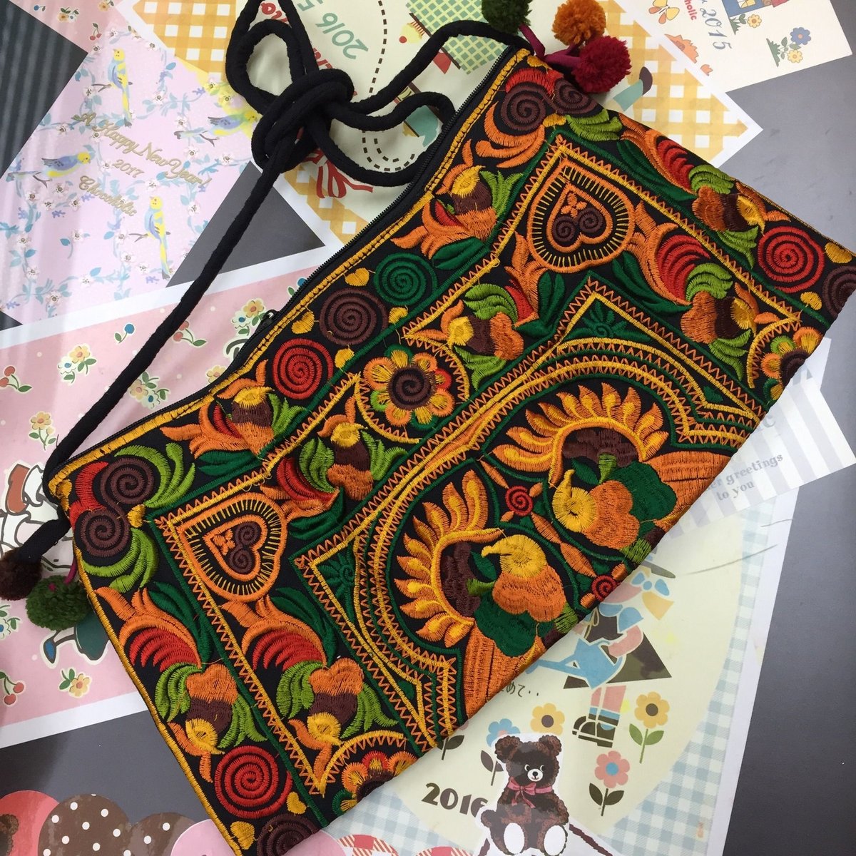 モン族 刺繍バッグ ポシェット | sweetfish