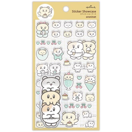 ステッカーショーケース oroninet 赤ちゃんハムスター【シール】