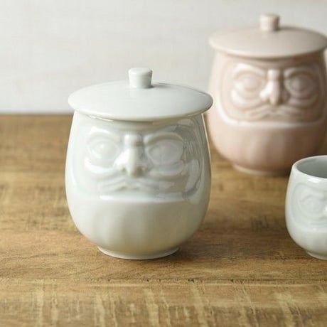 だるま蓋付き湯のみ 　[B品][日本製/美濃焼/和食器]