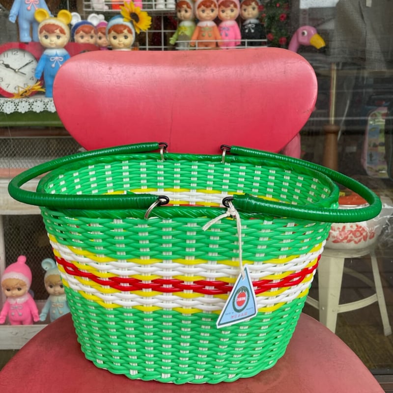 当店特注「大きいひとみちゃん」 昔ながらの買い物かご 【竹日の丸印