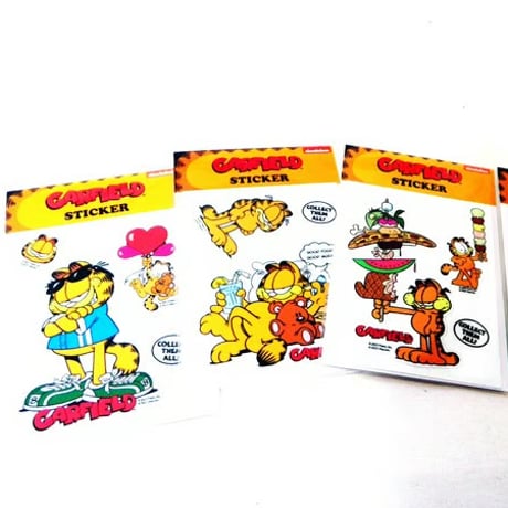 ガーフィールドのハーフカットステッカー【GARFIELD】その2