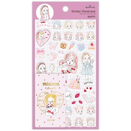 ステッカーショーケース NAPPYガール【シール】