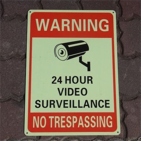 SECURITY SIGN　セキュリティサイン　看板