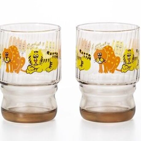 ズーメイト　水飲みコップペアセット 日本製 化粧箱入　アデリアレトロ