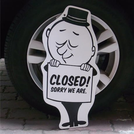 American Plywood Sign Burgie　看板　OPEN＆CLOSE