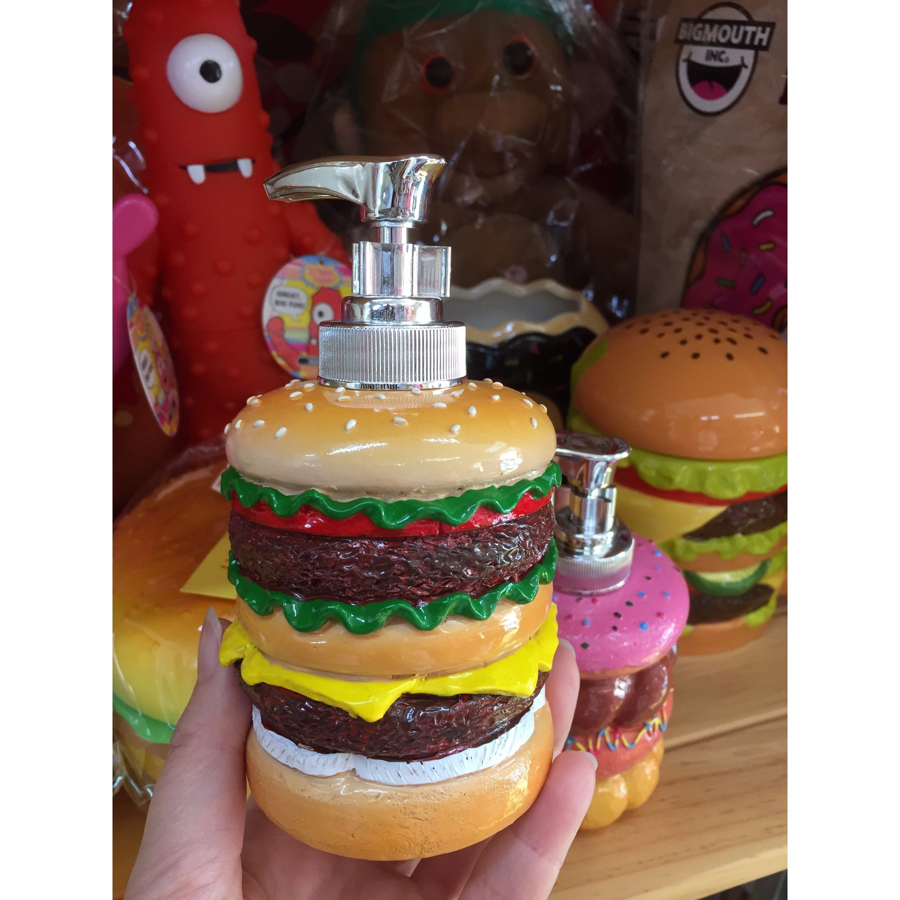 ハンバーガー・ドーナツ ソープディスペンサー　2点セット original