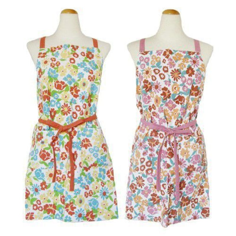エプロン ポップな花柄 | sweetfish