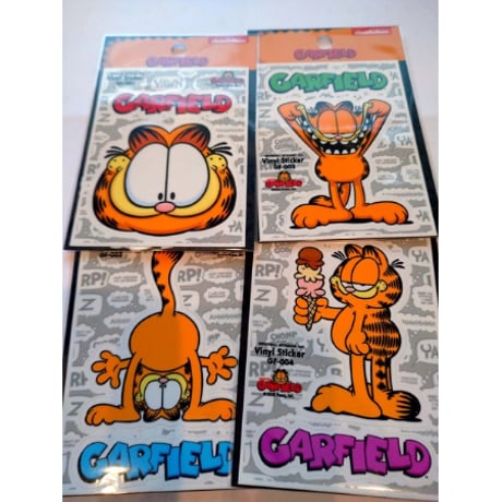 ガーフィールドのハーフカットステッカー 【GARFIELD】
