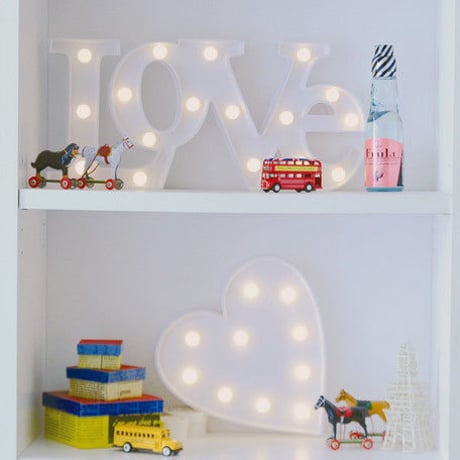 ライティングサイン　ハート　Lighting sign　Heart-shaped