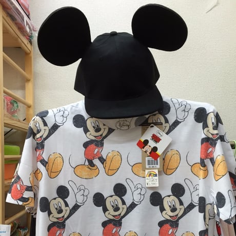 ねずみ　耳付き　ベースボールキャップ