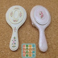 SALE　ローズハンドミラー　レジン素材　デッドストック