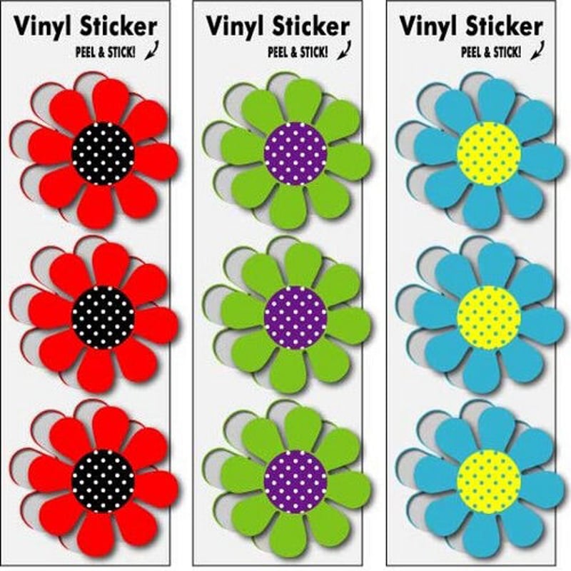 レトロフラワー ステッカー | sweetfish