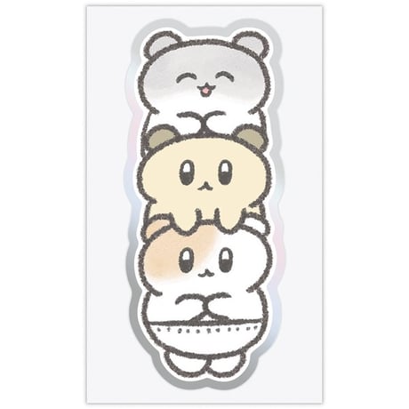 ステッカーショーケース oroninet 赤ちゃんハムスター【シール】