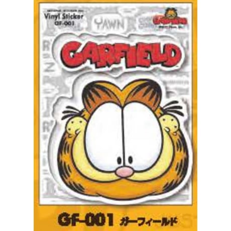 ガーフィールドのハーフカットステッカー 【GARFIELD】