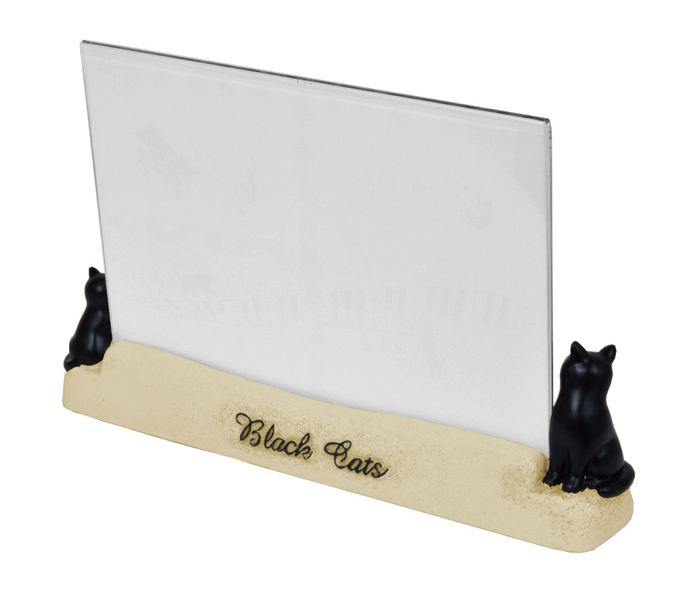 「センチメンタル猫」黒額縁ご確認ページ 黒猫フォトフレーム(五線・ピアノ) | sweetfish