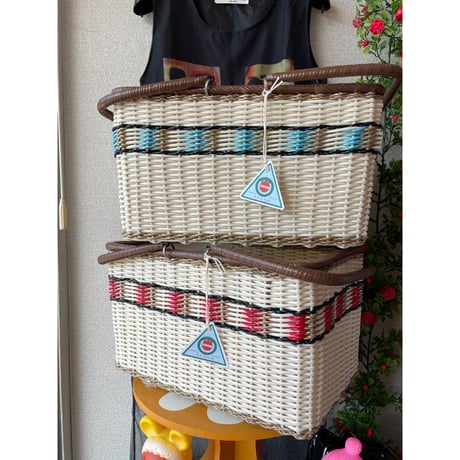 「ナポリ」　昔ながらの買い物かご　【竹日の丸印】