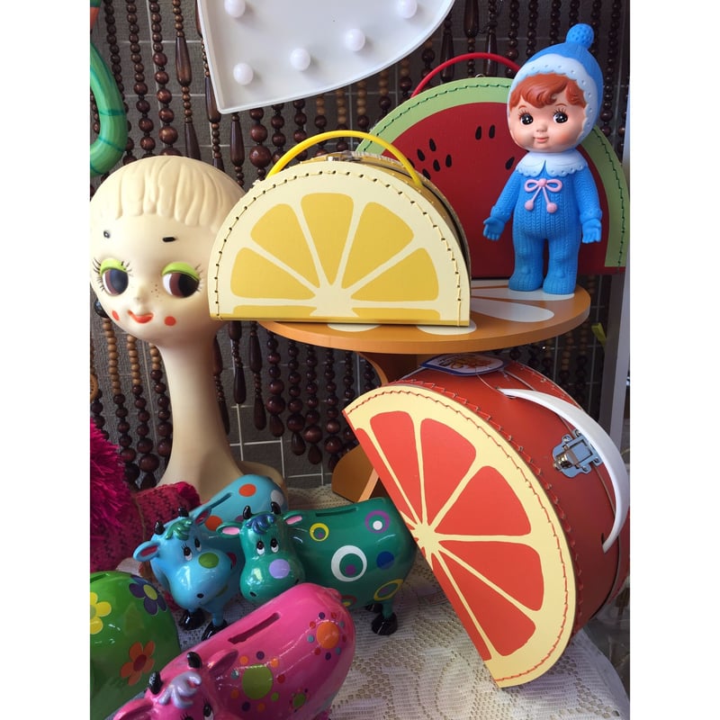 オレンジ チェコ製 フルーツスーツケース【KAZET】 | sweetfish