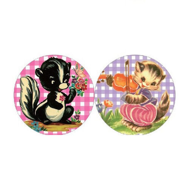 レトロアニマル 缶バッジ | sweetfish レトロアニマル 缶バッジ | sweetfish