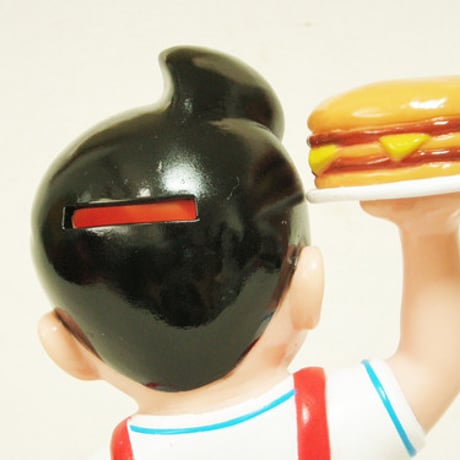 Big Boy ソフビバンク　ビッグボーイ ハンバーガー持ち　【貯金箱】